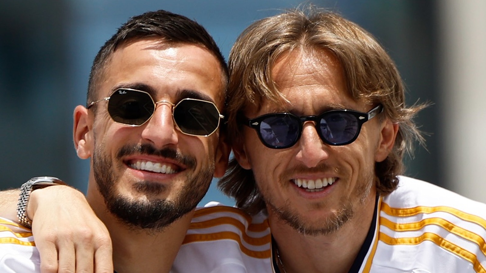 Joselu with Luka Modric. Photo reference: Joselu public Instagram.